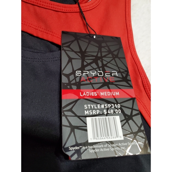 Brand New Spyder Sports Bra Cropped Tank Top - Racerback (For Women) - Picture 8 of 11